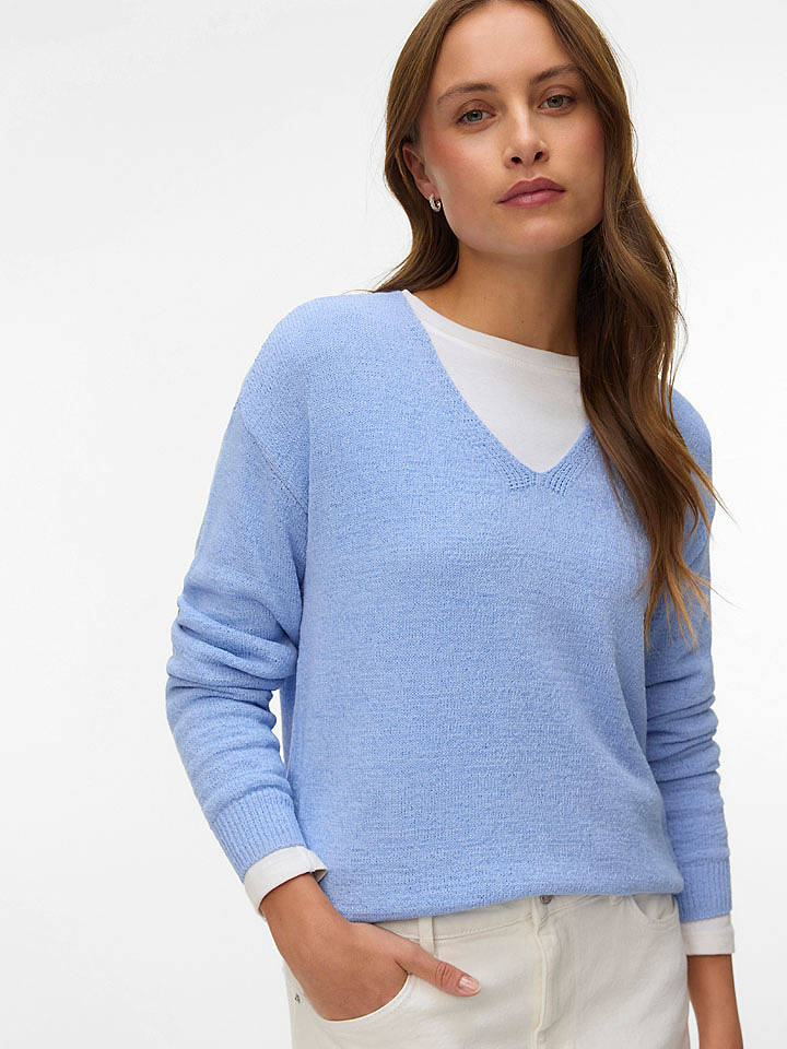 Vero Moda Pullover in Hellblau - XL