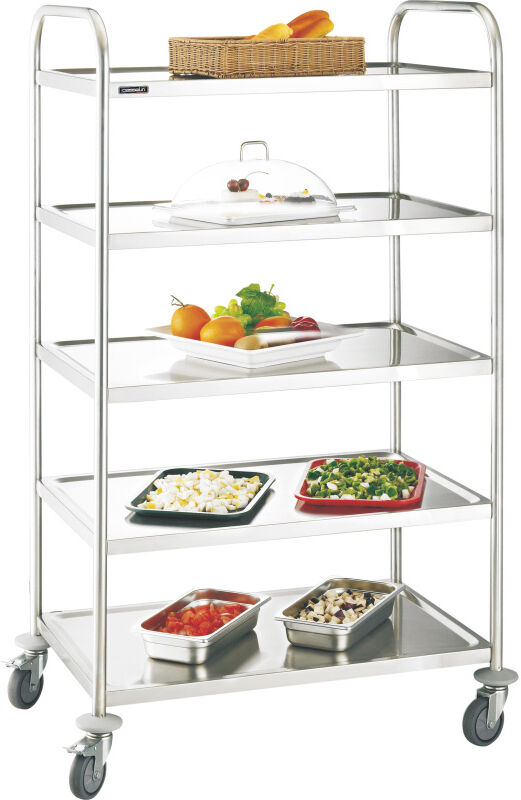 Casselin Carrello in Acciaio inox con 5 Vassoi