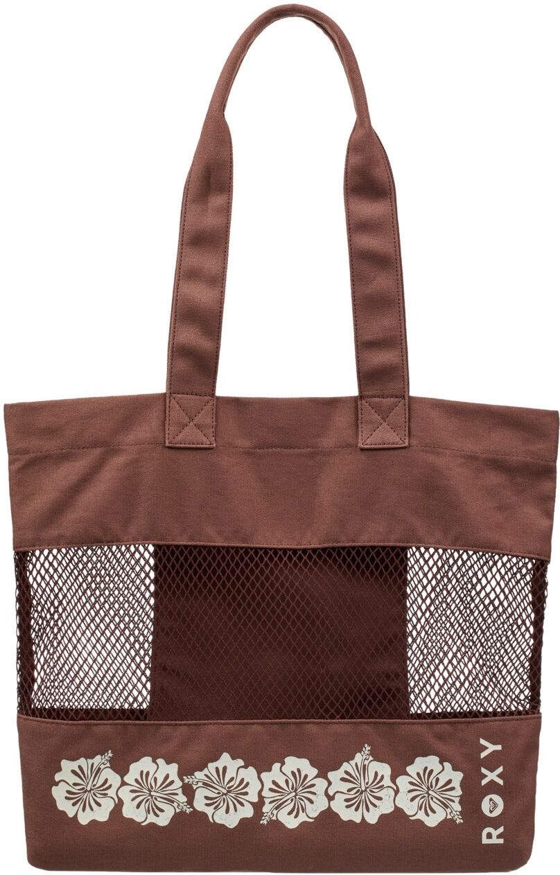 Strandtasche ROXY "Summer Breezy", Damen, braun (cappuccino), Baumwolle, Taschen Strandtasche