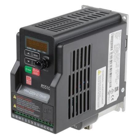 RS PRO Inverter 0.75KW, 1HP, WITH FILTER, PNP (1223411)