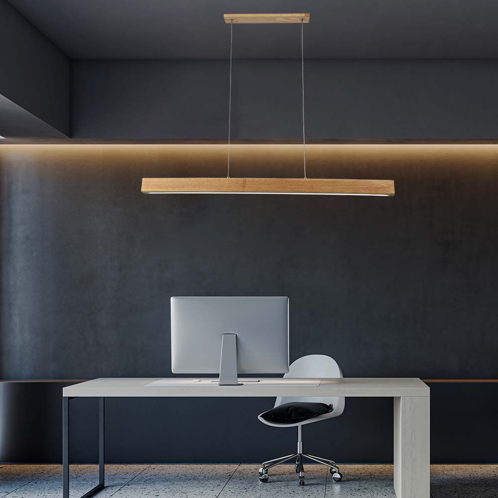 V-Tac Lampadario Led Design Moderno A Sospensione 12w Colore Legno Luce 4000k - 23100