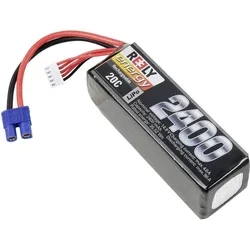 Reely Modellbau-Akkupack (LiPo) 14.8V 2400 mAh Zellen-Zahl: 4 20 C Softcase EC3 (2400 mAh, 14.80 V)