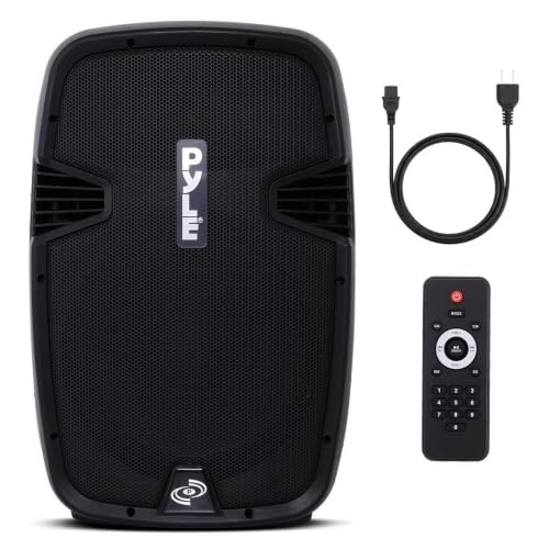 PYLE Actieve Bluetooth PA-luidspreker met 900W vermogen, draagbaar DJ-geluidssysteem en subwoofer