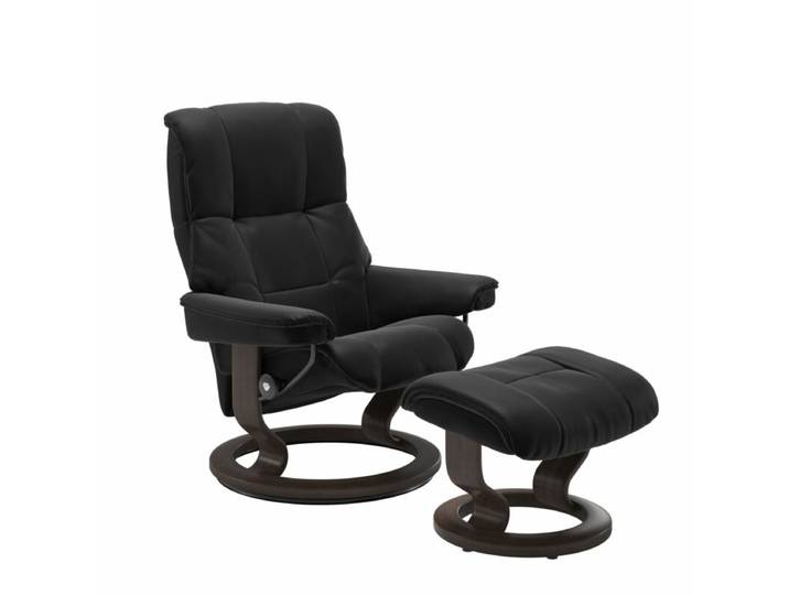 Stressless Mayfair Sessel Classic - Leder Paloma Black - Buche Holzfarbe Wenge - ohne Zusatzausstattung Modern, Skandinavisch, Zeitlos