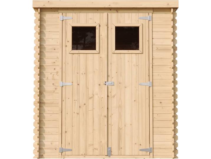 Timbela M309+M309G - Houten tuinhuis - 3\,53 m² - 204x204xH206 cm - met vloer