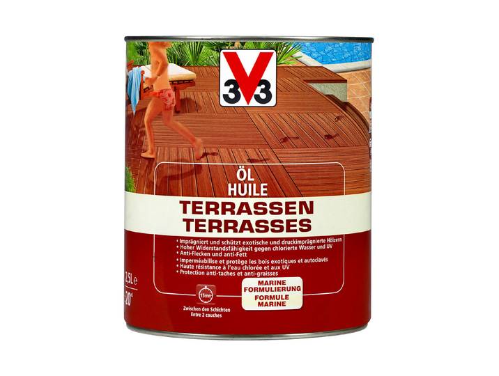 V33 Terrassen-Öl Farblos 2.5 l Matt