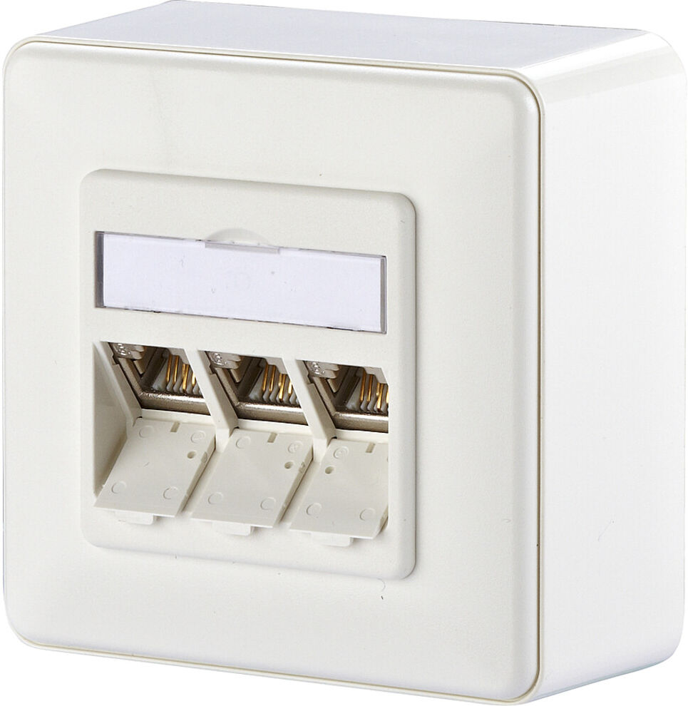 BTR NETCOM Anschlussdose E-DAT AP modul 3x8(8) 1309130002-E rws ; Metz Connect)