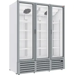 Diamond Positive Kühlvitrine 1455 Liter, 3 Drehtüren - WEISS (DRP16-3W)