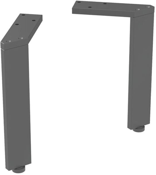 Geberit Fuß-Set 502330161 Höhe 22,5 cm, schwarz / pulverbeschichtet, 2 Stück
