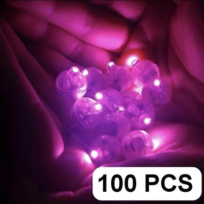 Inspired Living GlowLite Mini LED Balloon Lights For Parties & Paper Lanterns 50pcs pink