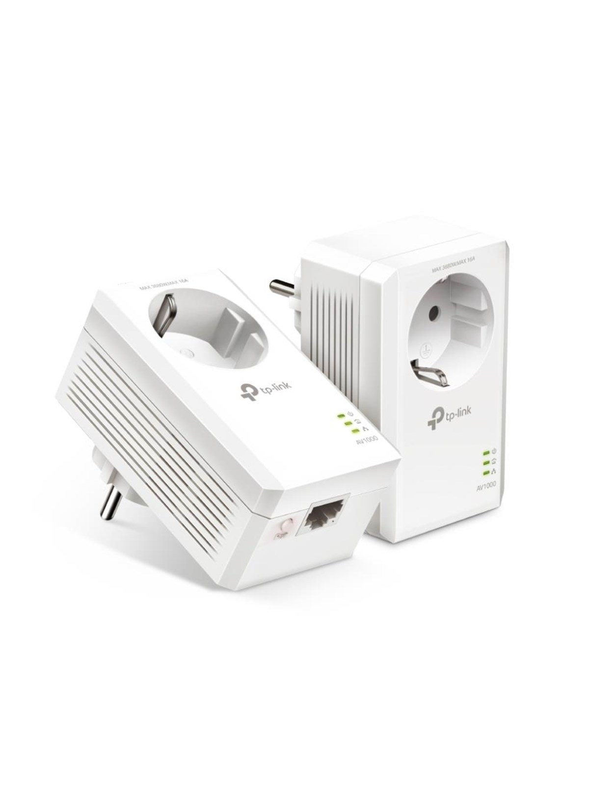 TP-Link TL-PA7017P KIT (2-pack) AV1000 Gigabit Passthrough Powerline Starter Kit Homeplugs
