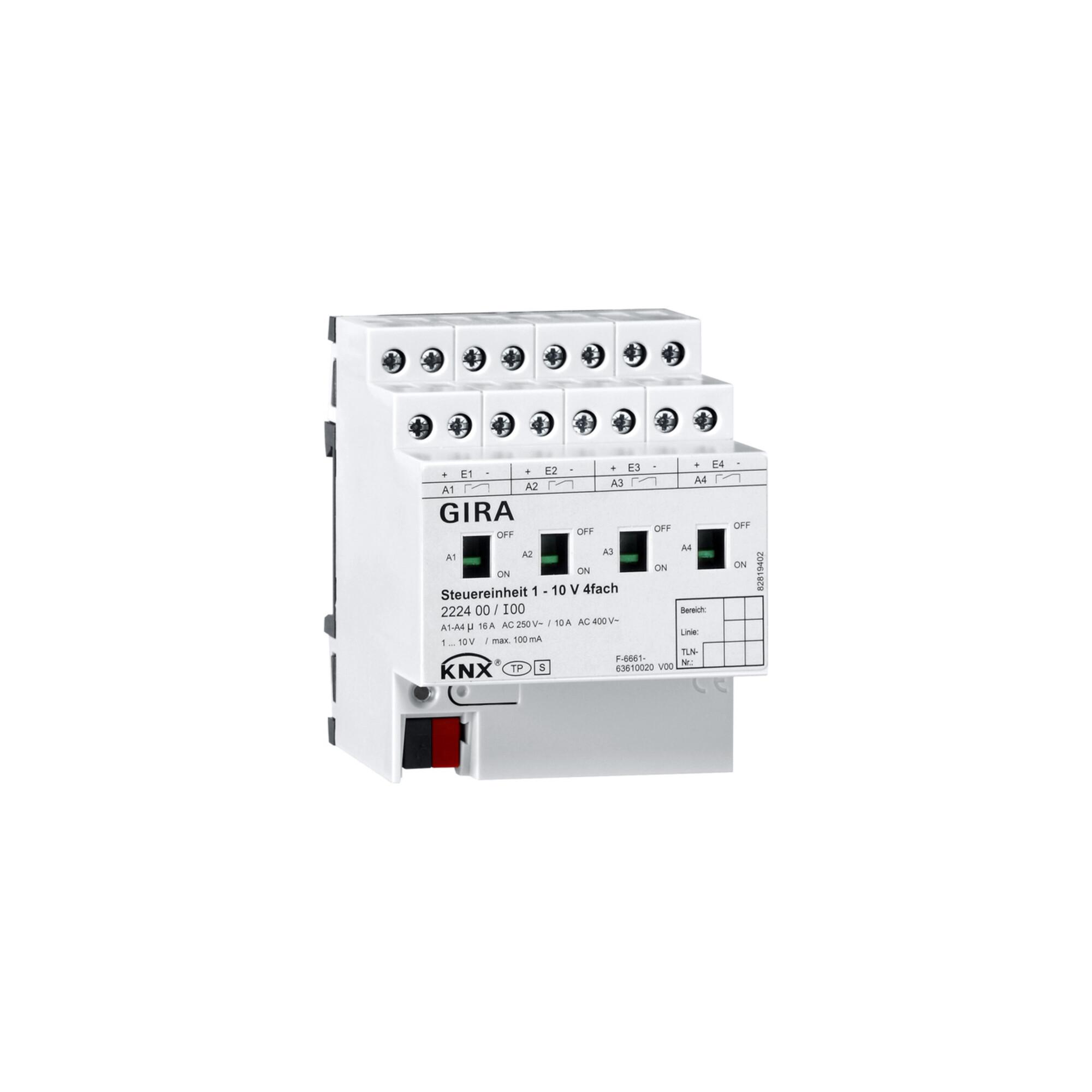 Gira Steuereinheit 1-10V 4fach Hand KNX 222400)