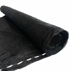 Tecplast Sichtschutzplane 1,5x10 m SCHWARZ Verstärktes Polyethylen Verdunkelnd Garten