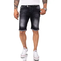 Rock Creek Shorts Jeansshorts Dunkelgrau Regular Fit