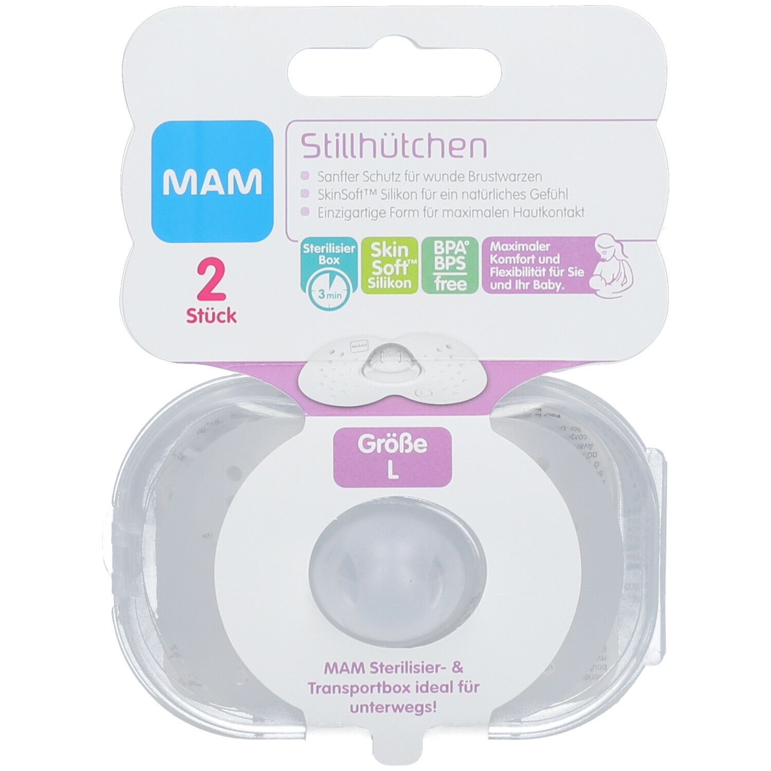 Mam Tepelhoedje Maat 2 St Brusthütchen, -hauben, -schalen