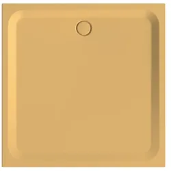 Bette quadrat Duschwanne „BetteUltra“ 1400 × 1400 mm ohne Oberflächenbeschichtung, ohne Oberflächenveredelung, ohne Wannenträger, in Curry