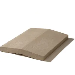 WESERWABEN® Mauerabdeckungen Naturgrau glatt Satteldach 16 x 5,5 x 49