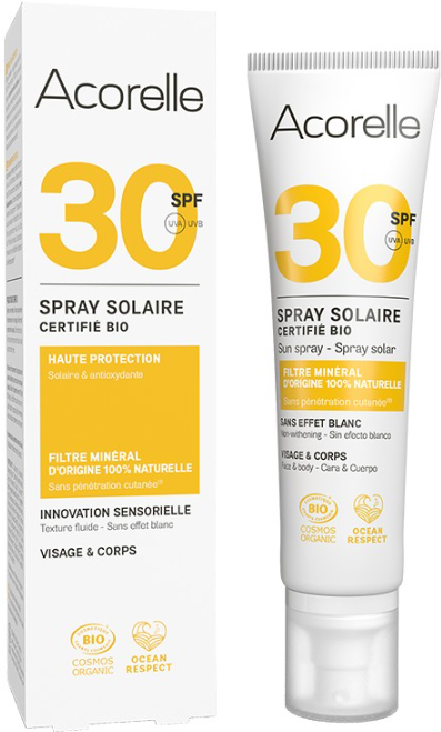 Acorelle Bio Mineral Filter Solar Spray SPF 30 100 ml