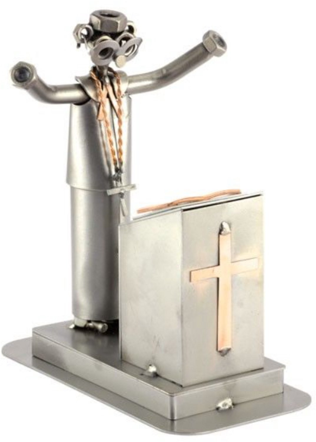 Metalen beeldje Pastoor van Rawa Geschenken