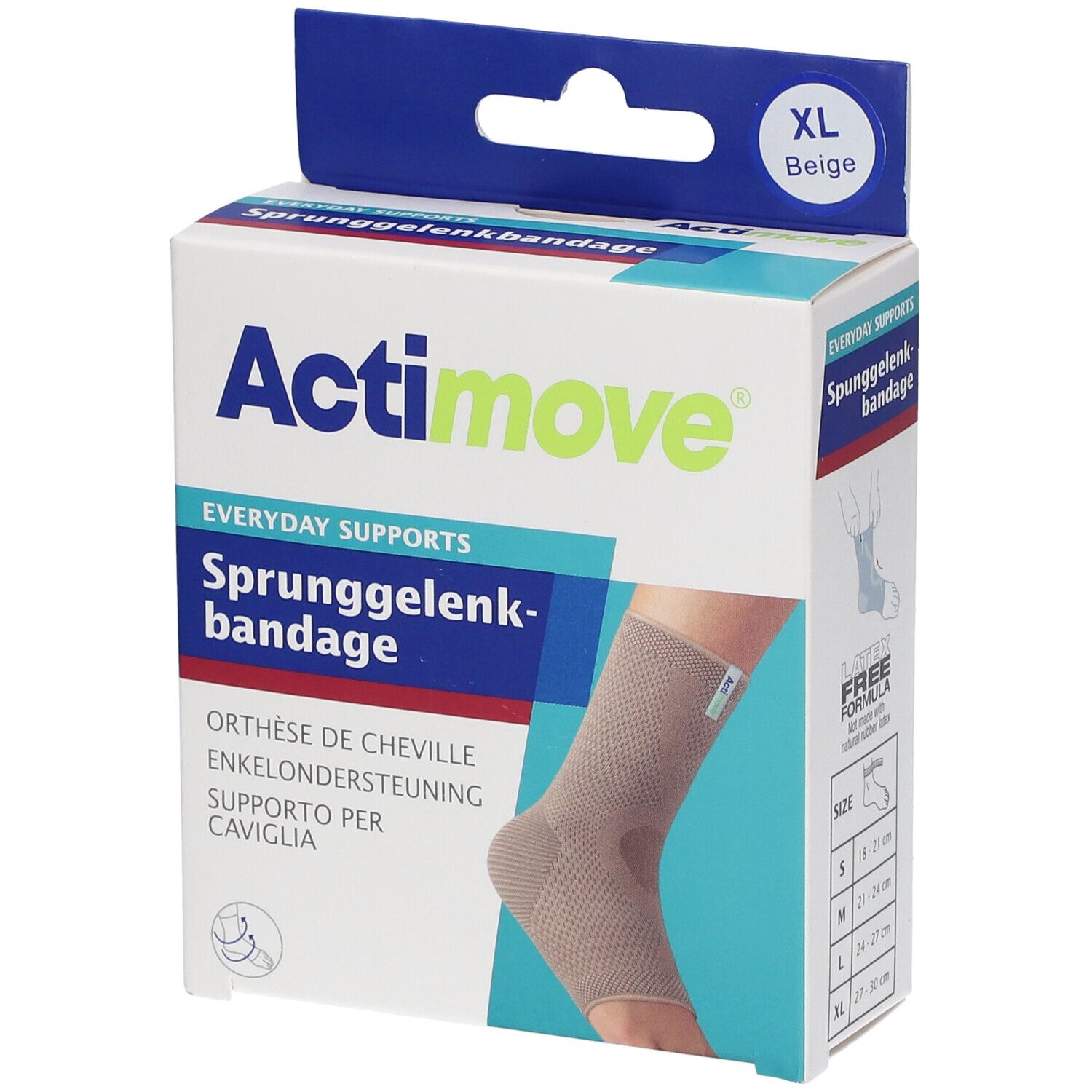 Actimove Everyday Support Enkel Extra Large 1 St Bandage(s)