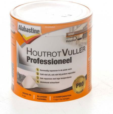 Alabastine Professio Houtrotvuller, Wit, 330 g