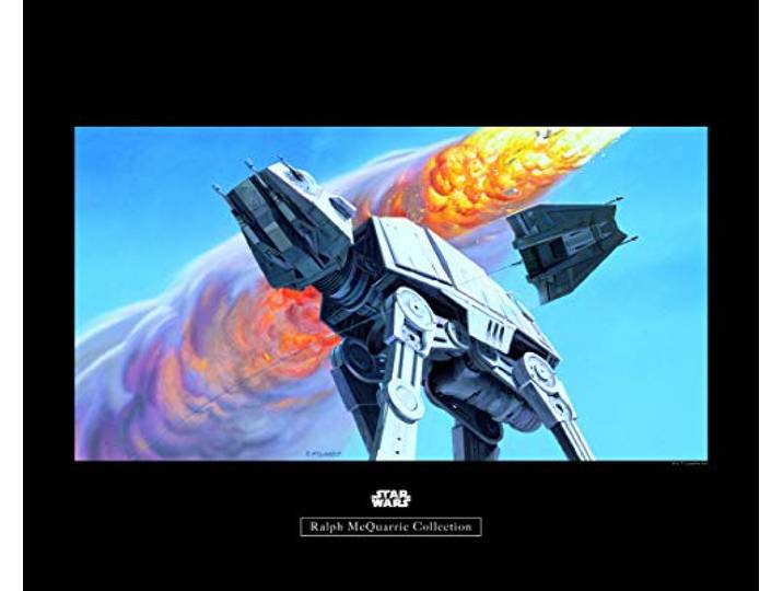 Komar Wandbild Star Wars Classic RMQ Hoth Battle at-at Kinderzimmer, Jugendzimmer, Dekoration, Kunstdruck ohne Rahmen WB143-50x40 Größe: 50 x 40 cm (Breite x Höhe)