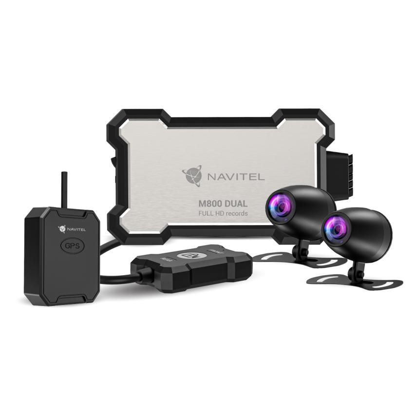Devia ZãZnamovã Kamera Na Motorku Navitel M800 Dual (Eingebautes Mikrofon, GPS-Empfänger, Full HD) (CAMNAVIM800D)