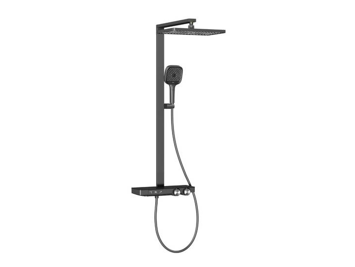 ÜBERKOPFBRAUSESET mit Thermostat Einstellbarer Durchfluss 4-Strahl 105/40,2/57,3 cm