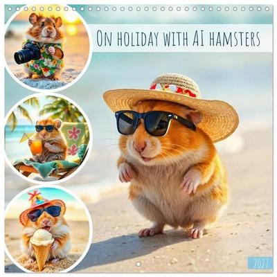 On holiday with AI hamsters (Wall Calendar 2027 12 × 12 Inch) CALVENDO 12 Month Wall Calendar