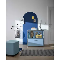 Bosse Solutions Sideboard Le Corbusier Hellblau Chrom