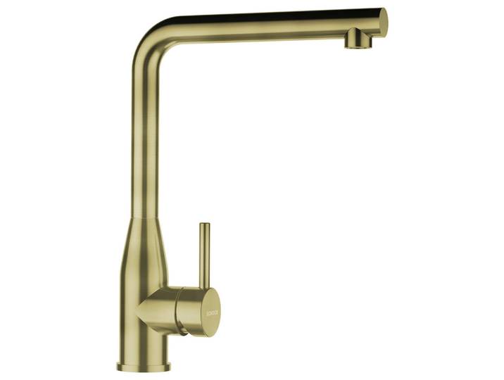 Küchenarmatur, Gold, 9.5x32.5x25.3 cm, Metall, Schwenkbarer Auslauf 360°, SCHOCK