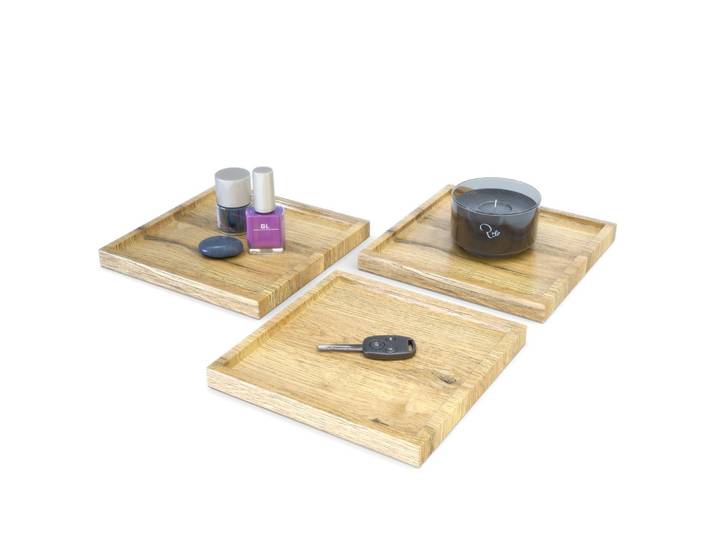 DEKOSCHALE Maya Eiche Natur 3er Set