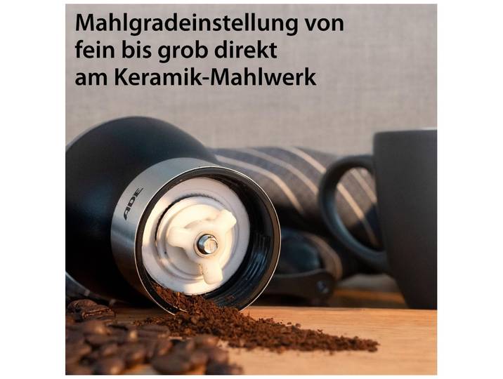 Kaffeemühle ADE Schwarz Kunststoff/Silikon 65 l - Kaffeemühle