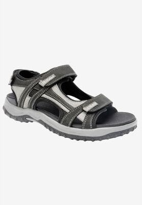 Warren Sandals by Drew in Black Grey Combo (Size 10 EE)