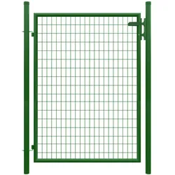 TETZNER & JENTZSCH Metall Einzeltor B1250 x H1700 mm inkl. Pfosten + Beschlägen RAL6005 grün
