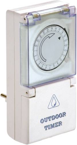 AS Schwabe 24031 Steckdosen-Zeitschaltuhr analog Tagesprogramm 3500W IP44