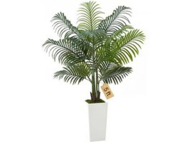 VEVOR Künstliche Areca-Palme, 1,52 m, künstliche tropische Palmenpflanzen mit weißem Pflanzgefäß, Kunstseidenpflanze im Topf, Kunstbaum für Veranden, Wohnzimmer, Terrassen Zuhause, Büro