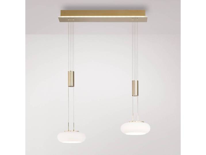 Q-Smart-Home Smarte Hängeleuchte Q-ETIENNE, dimmbar, messing / gold, für Wohn- / Esszimmer, Aluminium