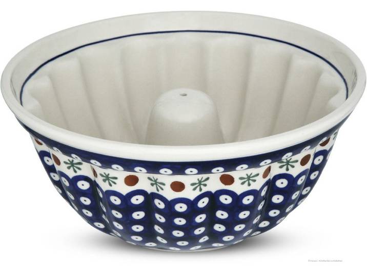 Bunzlauer Keramik Backform Bunzlauer Keramik Gugelhupf Backform Rührkuchen rund 2 Liter Dekor 41
