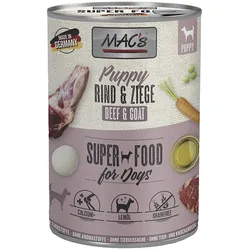 MAC ́s DOG Puppy Rind & Ziege 6x400 g