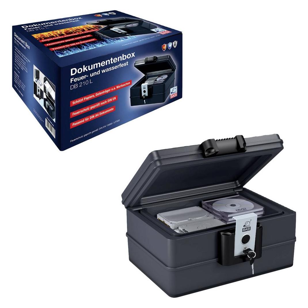 BASI 2100-0022 DB 210L Tresor feuerfest, wasserdicht Schlüsselschloss (210 l) (2100-0022)