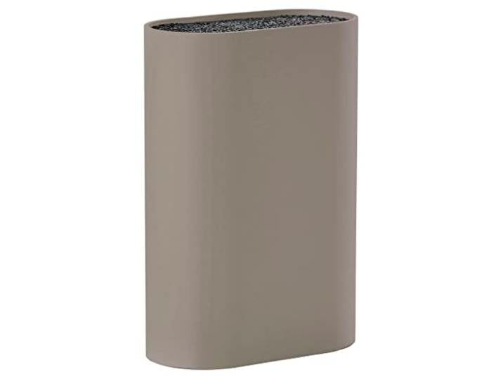 Zone Denmark Singles Bloc à couteaux sans couteaux\, 17x9 cm\, 24 cm\, taupe Porte-couteaux\, Support pour couteaux\, Rangement de tous les couteaux