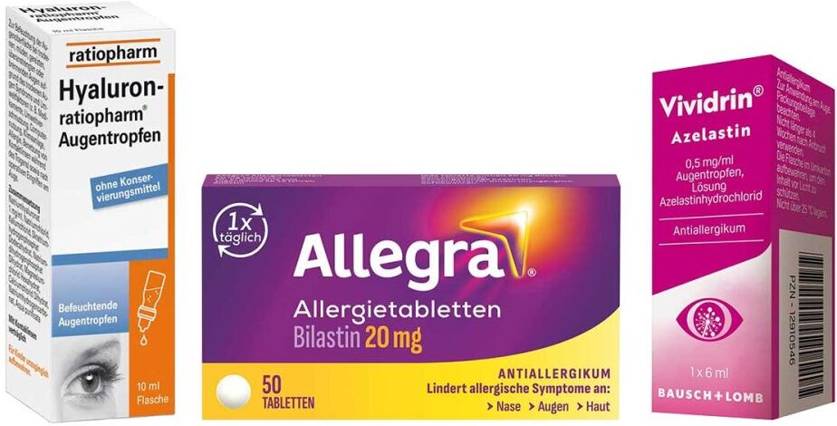 Allergie Set: Heuschnupfen Augen Fokus