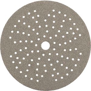 Wolfcraft Schleifpapier 1106000, Körnung 60, 125mm Ø, 5 Schleifscheiben, für Holz und Metall