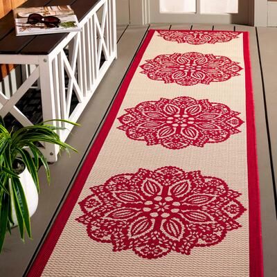 SAFAVIEH Courtyard Colette Waterproof Backyard Patio Rug
