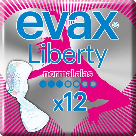 Evax Compresas Liberty normal con alas 12 compresas