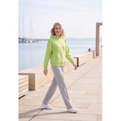 Kapuzenpullover SALZHAUT "Hoodie DÄÖSKOPP", Damen, Gr. M, grün (lime), Pullover Kapuzenpullover