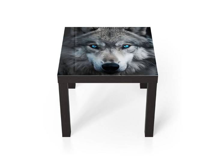 DEQORI Couchtisch 'Eiskalter Blick', Glas Beistelltisch Glastisch modern