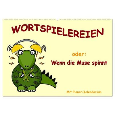 Wortspielereien (Wandkalender 2026 DIN A2 quer), CALVENDO Monatskalender