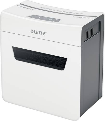 Leitz IQ 6X Protect Premium P4 Aktenvernichter 6 Blatt Partikelschnitt 4 x 40mm P-4 10l Vernichtet auch Heftklammern, Büroklammern